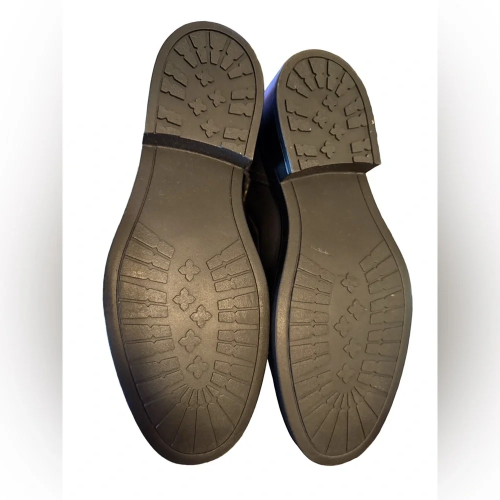 Aqua Riley NWT Sz 8.5M Elegant Black Leather Knee-High Boots (SH141) - Picture 11 of 14